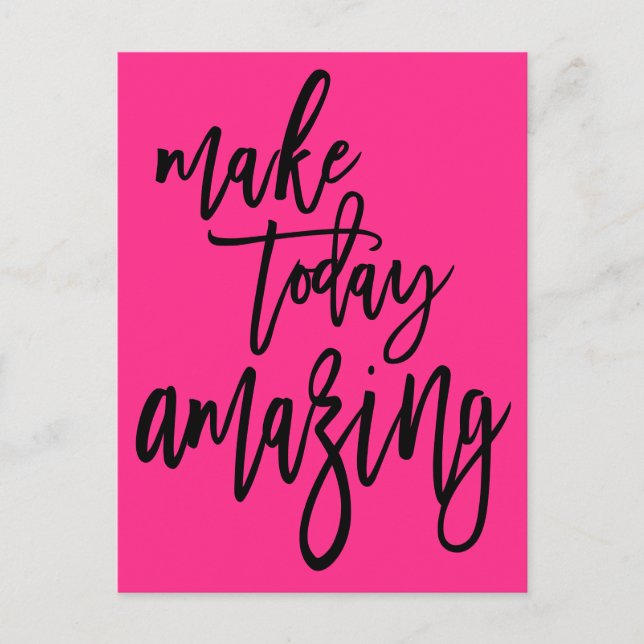 Carte Postale Inspirational Make Today Extraordinaire Script Pin (Devant)