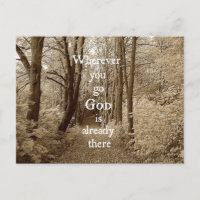 Inspirationnal God is Already There Christian Quot