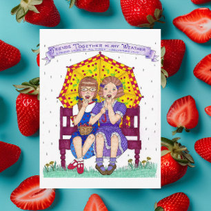 Carte postale Inspirative Friends Together