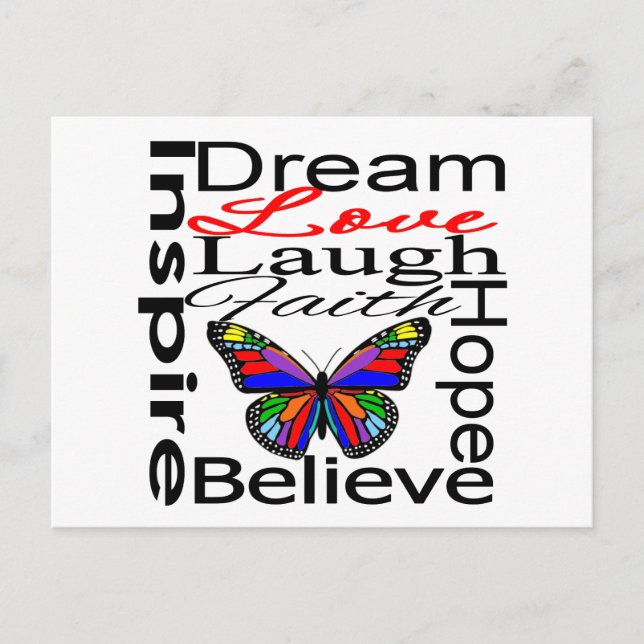 Carte Postale Inspire Collage (Devant)