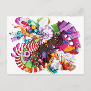Carte postale inspirée de CandyCrush