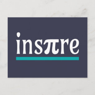 Carte Postale Inspirer Math Pun amusant Inspirationnel