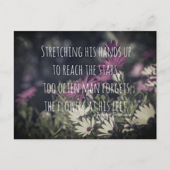 Carte Postale Inspiring Jeremy Bentham Quote (Devant)