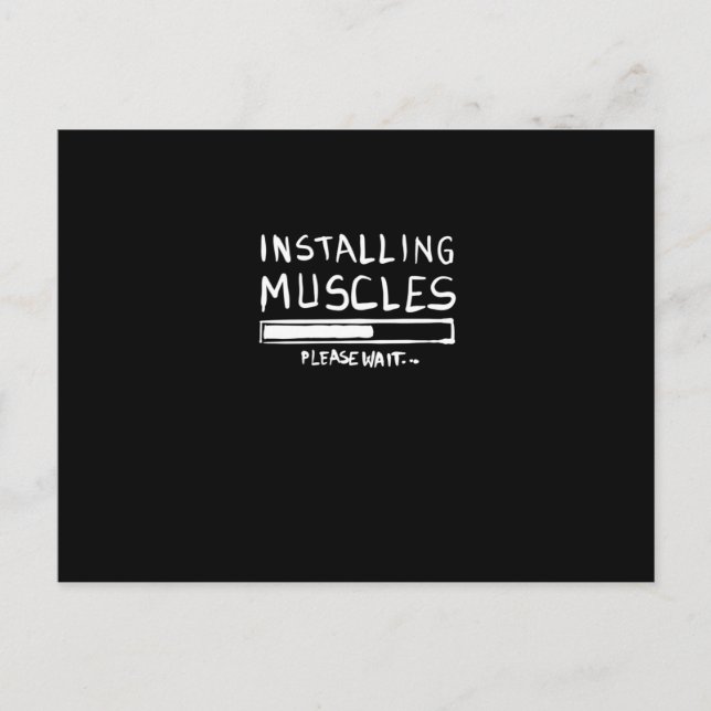 Carte Postale Installation des muscles (Devant)
