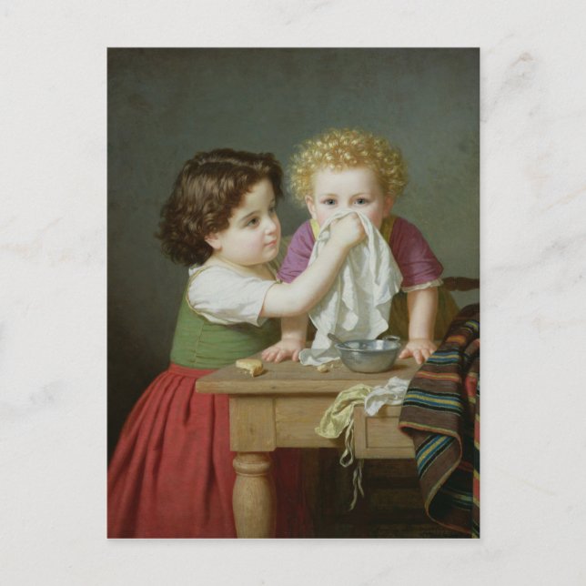 Carte Postale Instinct maternel, 1872 (Devant)
