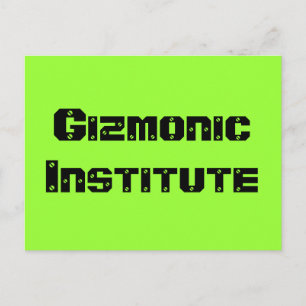 Carte Postale Institut Gizmonique