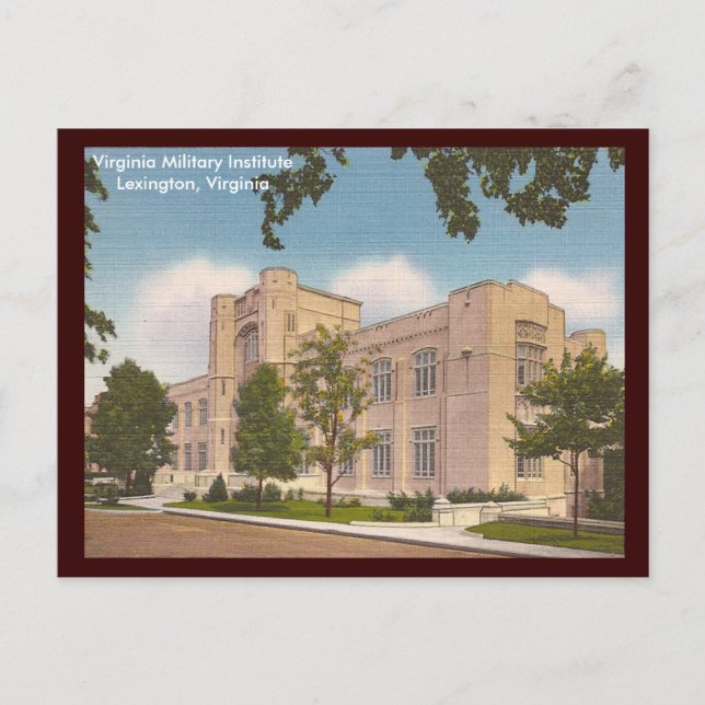 Carte Postale Institut militaire de Virginie vintage (Devant)