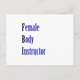 Carte Postale Instructeur de corps féminin