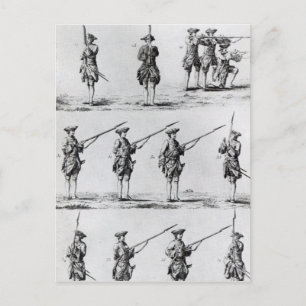 Carte Postale Instructions pour un exercice Bayonet