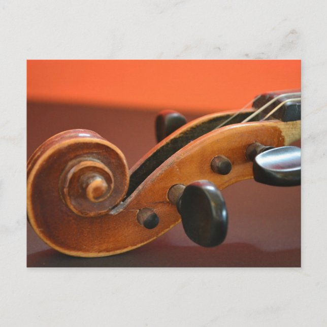 Carte Postale instrument de musique classique à cordes de violon (Devant)