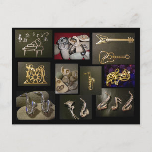Carte Postale Instruments de musique