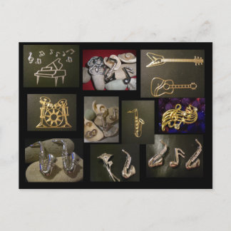 Carte Postale Instruments de musique