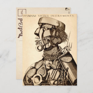 Carte Postale Instruments de subsistance humaine - Cuisine