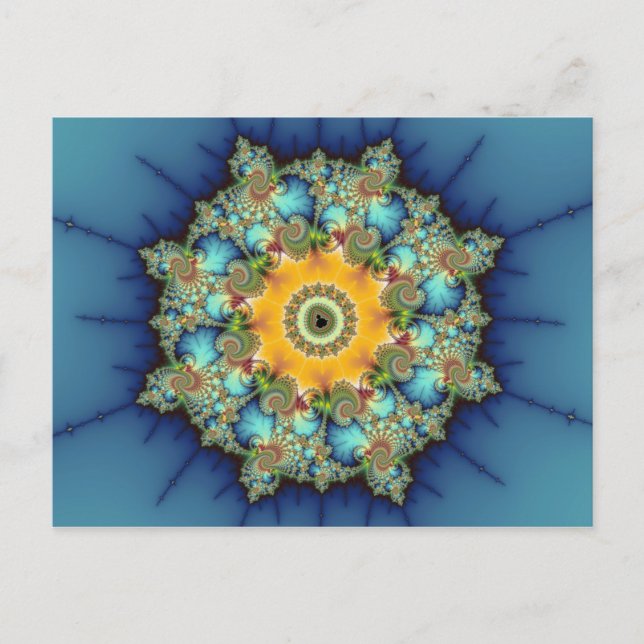 Carte Postale Insulaire - Mandelbrot Art (Devant)