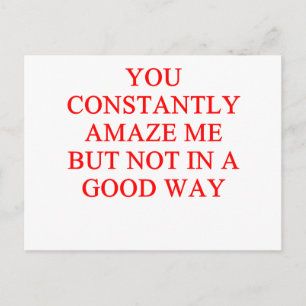 Carte Postale insulte extraordinaire