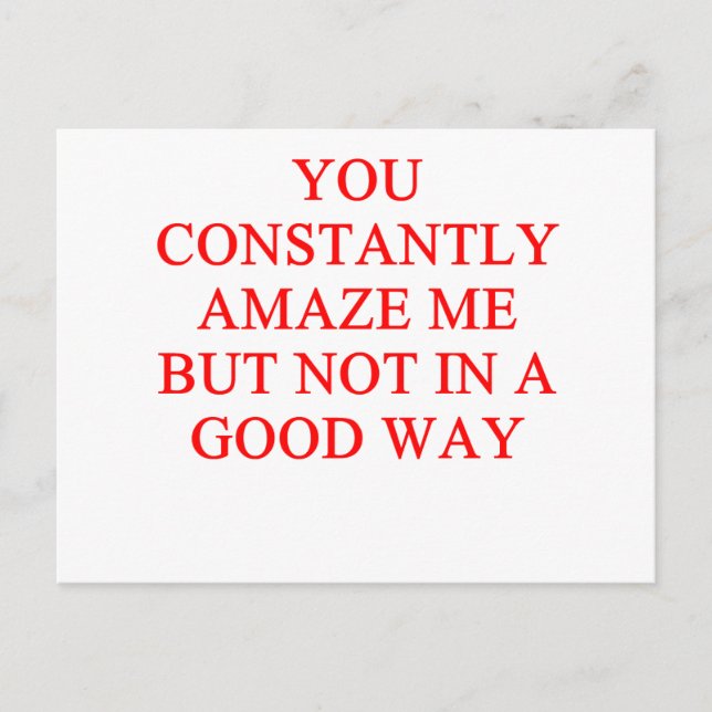 Carte Postale insulte extraordinaire (Devant)