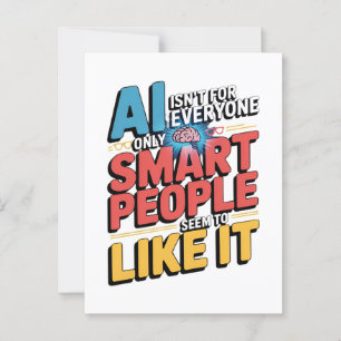 Carte Postale Intelligence Artificielle Intelligente Personnes D