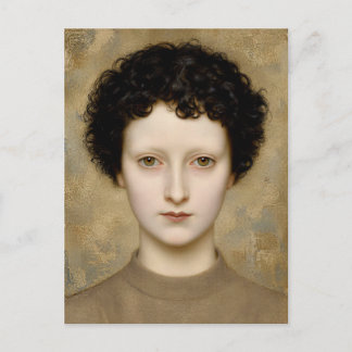 Carte Postale Intelligence Délicate – Un Portrait d'Art Fin
