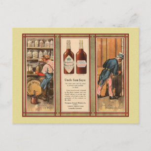 Carte Postale Interdiction de l'Oncle Sam du Kentucky Bourbon