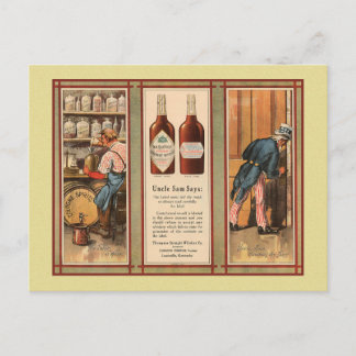 Carte Postale Interdiction de l'Oncle Sam du Kentucky Bourbon