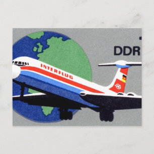 Carte Postale INTERFLUG - Compagnie aérienne nationale de DDR, A