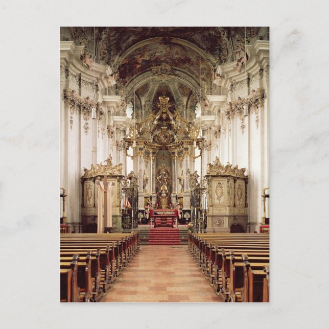 Carte Postale Intérieur, conçu par Balthasar Neumann 1734-54 (Devant)