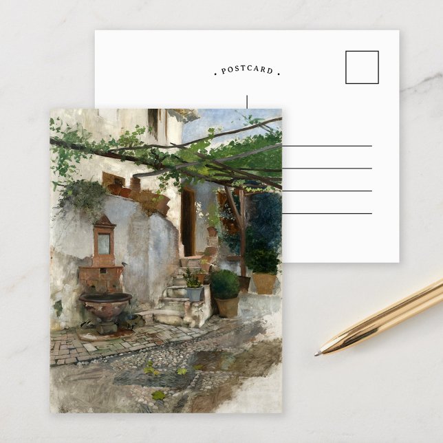 Carte Postale Intérieur de ferme du sud de l'Espagne | Hugo Birg (Créateur téléchargé)