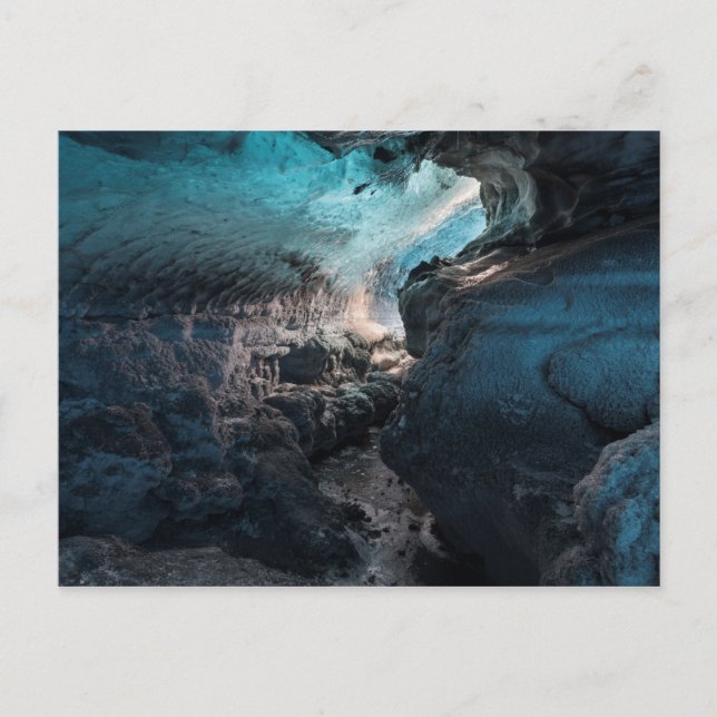 Carte Postale Intérieur de grotte de glace panoramique (Devant)
