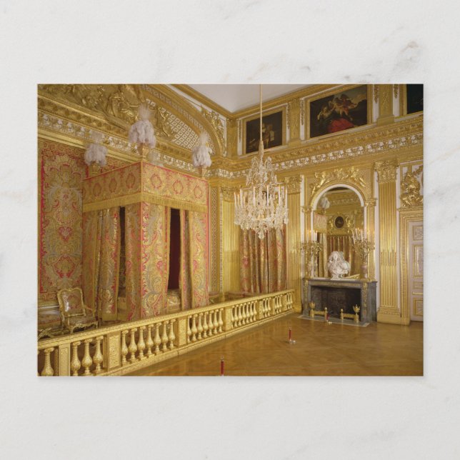 Carte Postale Intérieur de la chambre de Louis XIV, 1701-23 (Devant)