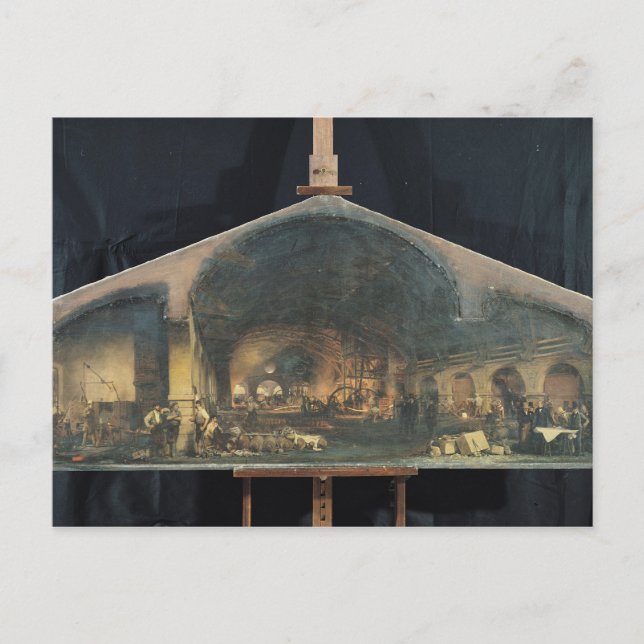Carte Postale Intérieur de la Forge à Fourchambault (Devant)