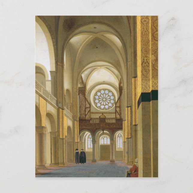 Carte Postale Intérieur de la Marienkirche à Utrecht, 1638 (Devant)
