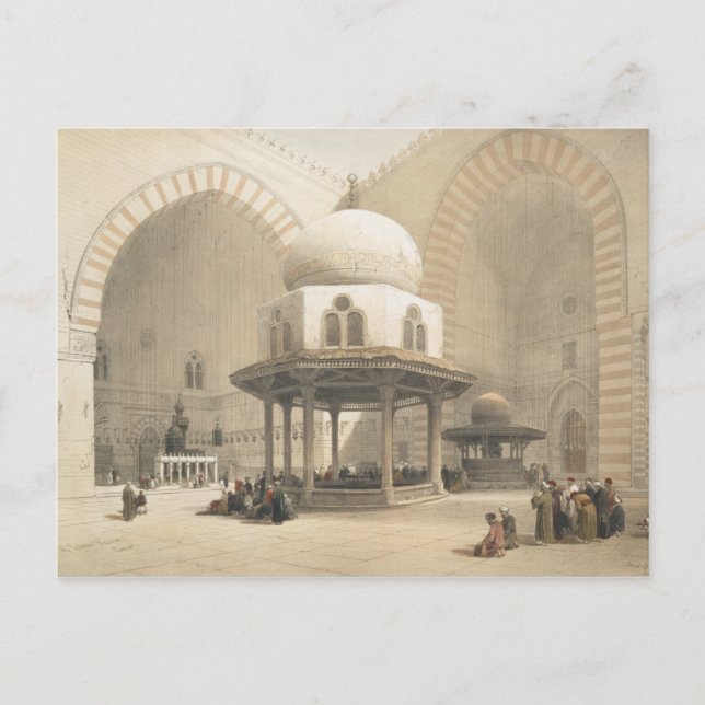 Carte Postale Intérieur de la mosquée du Sultan El Ghoree, Ca (Devant)