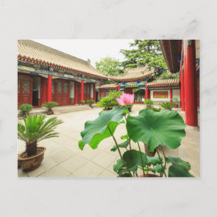 Carte Postale Intérieur de la pagode de Chine