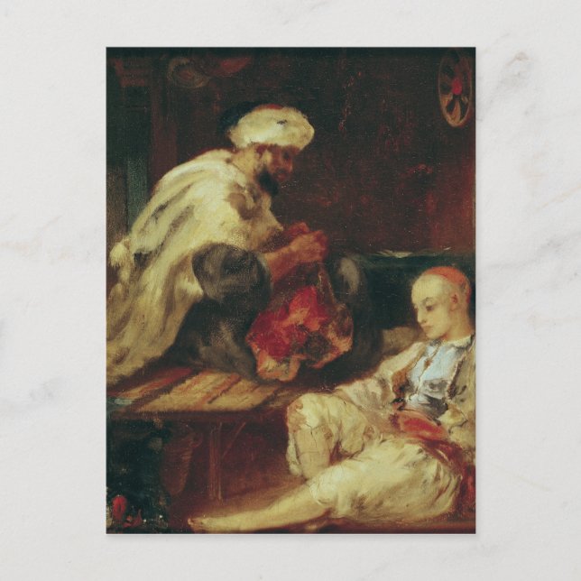 Carte Postale Intérieur de l'Atelier d'un Tailor Arabe (Devant)