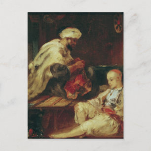 Carte Postale Intérieur de l'Atelier d'un Tailor Arabe