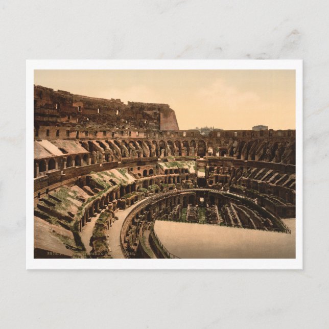 Carte Postale Intérieur du Colisée, Rome, Italie (Devant)