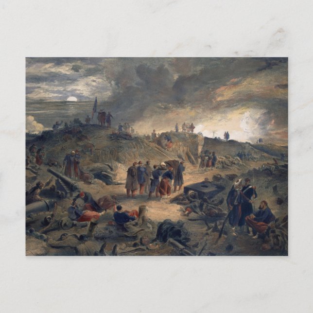 Carte Postale Intérieur du Malakoff, assiette de "Le Siège de (Devant)