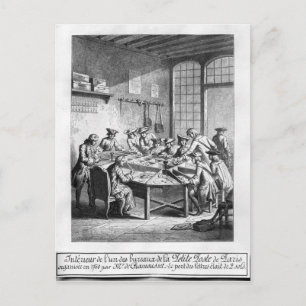 Carte Postale Intérieur du petit bureau de poste de Paris