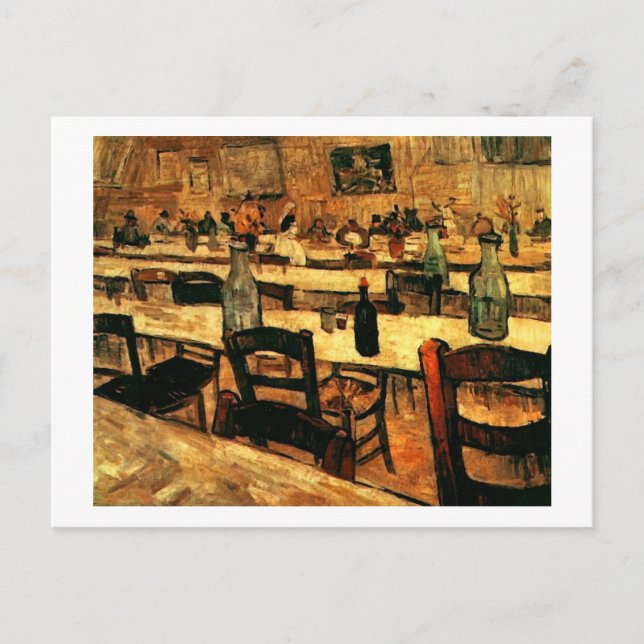 Carte Postale Intérieur du Restaurant à Arles, Vincent van Gogh (Devant)
