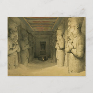 Carte Postale Intérieur du Temple d'Abu Simbel, de "Egypt