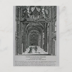 Carte Postale Intérieur du théâtre du Duc à l'auberge Lincoln's