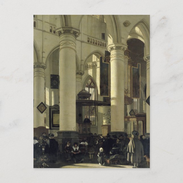 Carte Postale Intérieur d'une église (Devant)