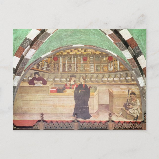 Carte Postale Intérieur d'une pharmacie (Devant)