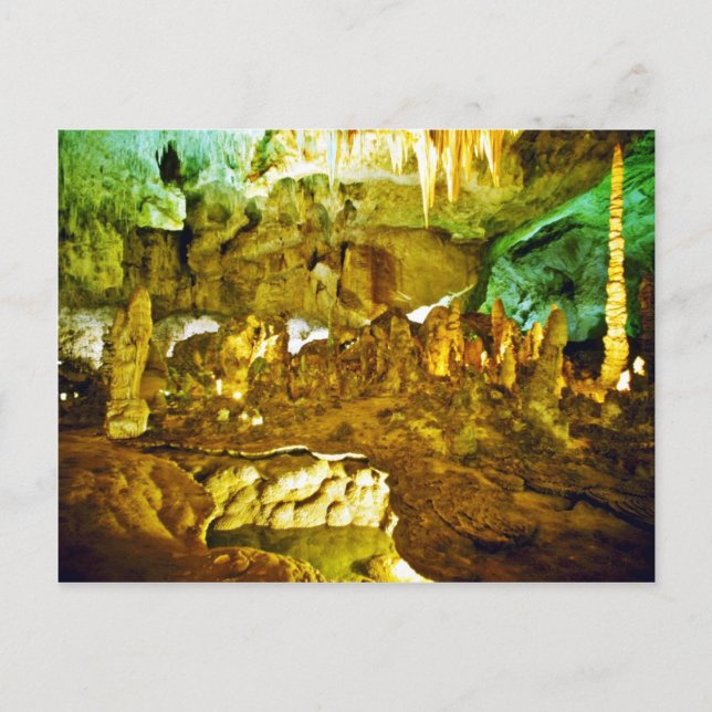 Carte Postale Intérieur Éclairé Du Parc National Des Cavernes Ca (Devant)