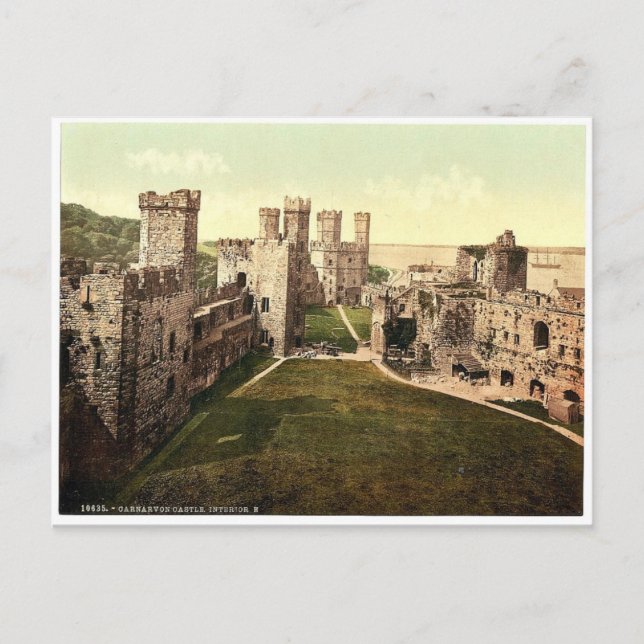Carte Postale Intérieur, vue vers l'est, Château Carnarvon (c.-à (Devant)