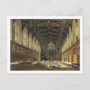 Carte Postale Interior of the Hall of Christ Church, illustratio