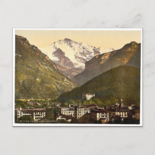 Carte Postale Interlaken, et la Jungfrau, Oberland bernois, Sw