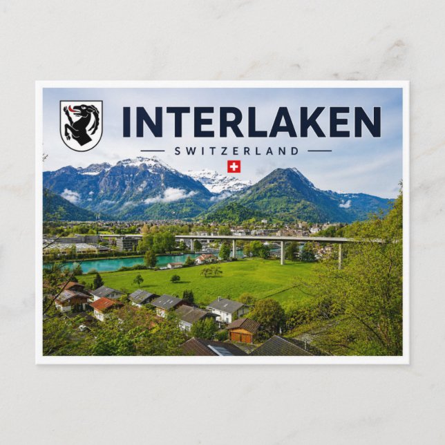 Carte Postale Interlaken - Suisse (Devant)