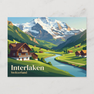 Carte Postale Interlaken Suisse