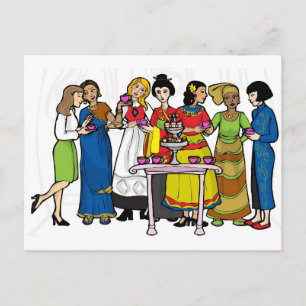Carte Postale International tea party